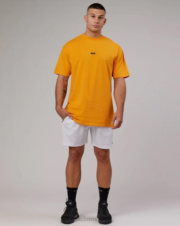 fundamental flxcotton tee longline oversize - caramelo hombres LSKD VP42D319 vestir