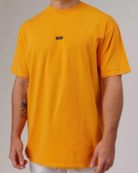 fundamental flxcotton tee longline oversize - caramelo hombres LSKD VP42D319 vestir