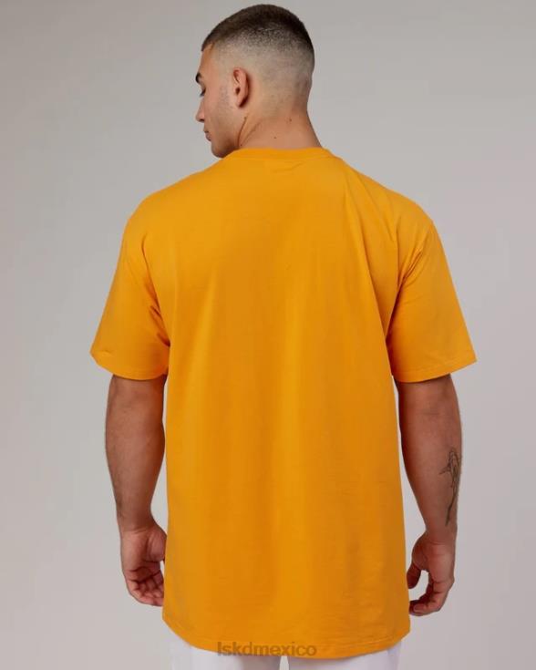 fundamental flxcotton tee longline oversize - caramelo hombres LSKD VP42D319 vestir