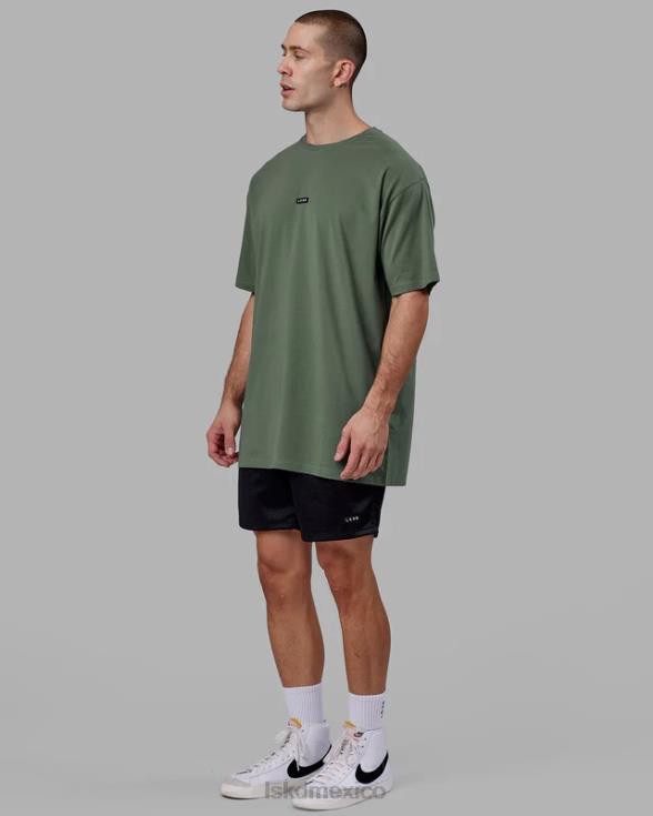 fundamental flxcotton tee palangre oversize - bosque oscuro hombres LSKD VP42D246 vestir