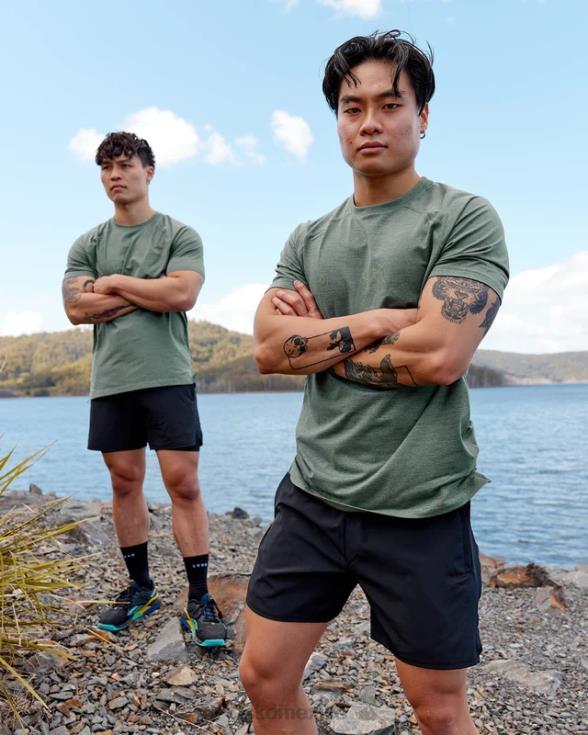 realizar camiseta vaporflx - bosque oscuro hombres LSKD VP42D949 vestir