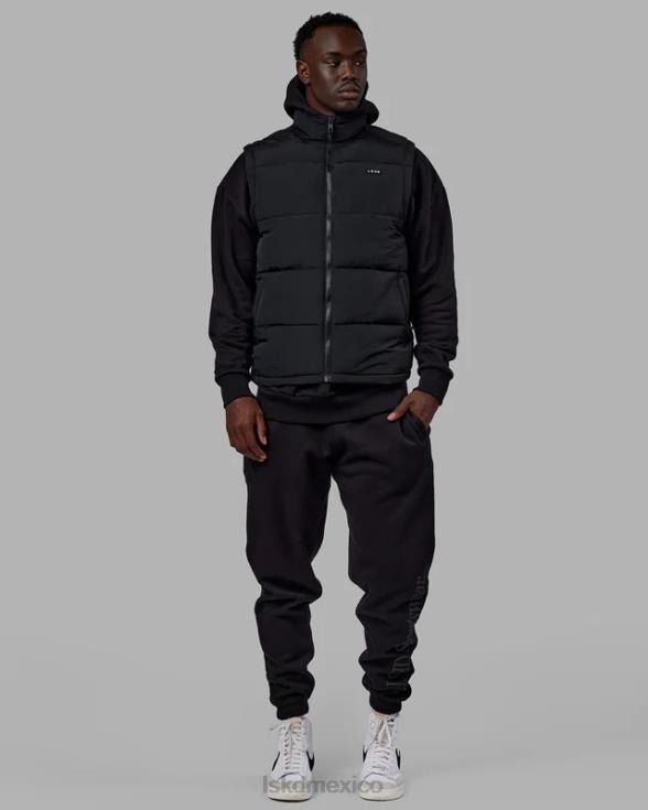 Chaleco acolchado clásico - negro hombres LSKD VP42D1054 vestir