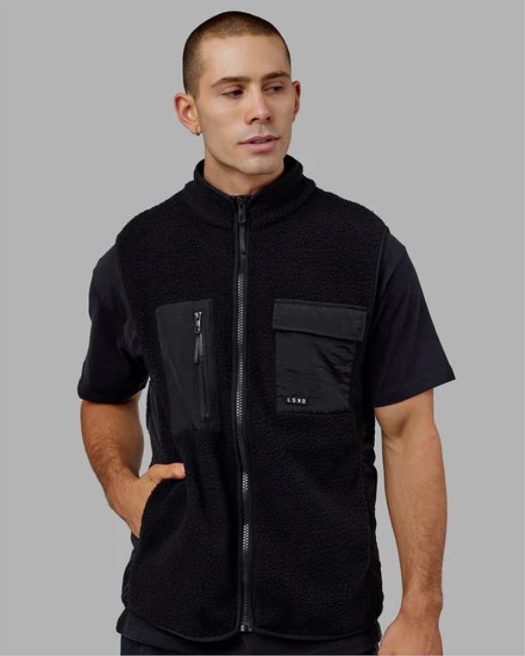 chaleco alpino - negro hombres LSKD VP42D1051 vestir