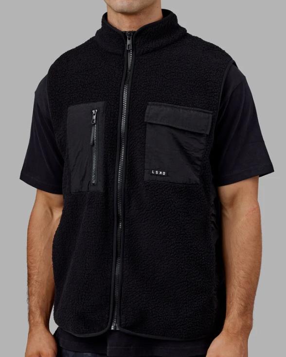 chaleco alpino - negro hombres LSKD VP42D1051 vestir