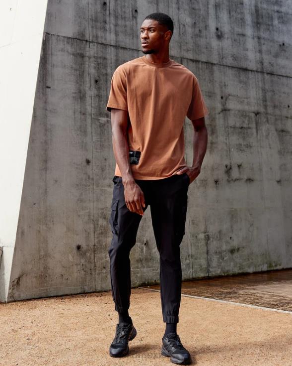 Jogger cargo de alto rendimiento con elasticidad energética - negro hombres LSKD VP42D1140 vestir