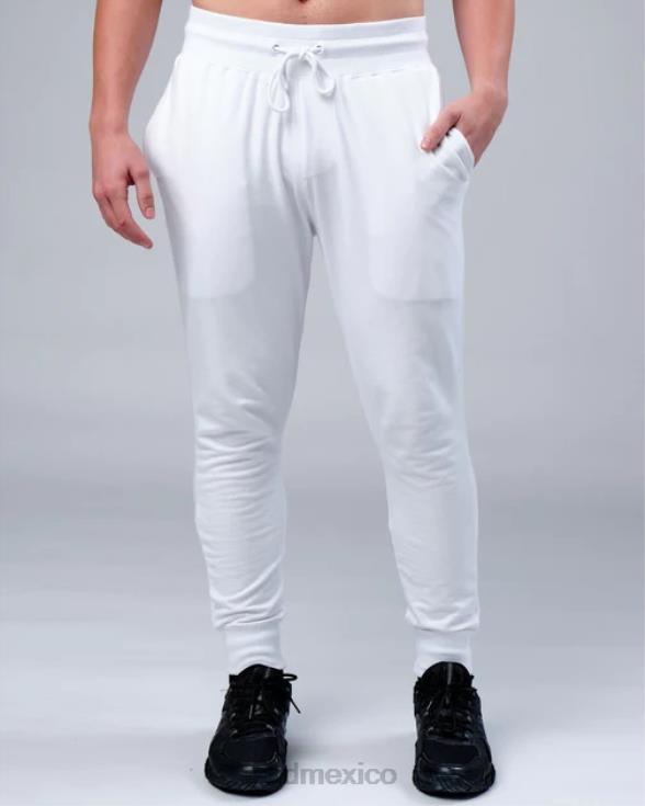 Jogger rival flxfleece - blanco hombres LSKD VP42D1146 vestir
