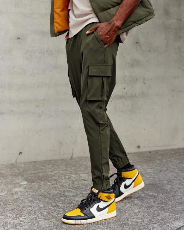 Joggers cargo de alto rendimiento Energy Stretch - Forest Night hombres LSKD VP42D1141 vestir