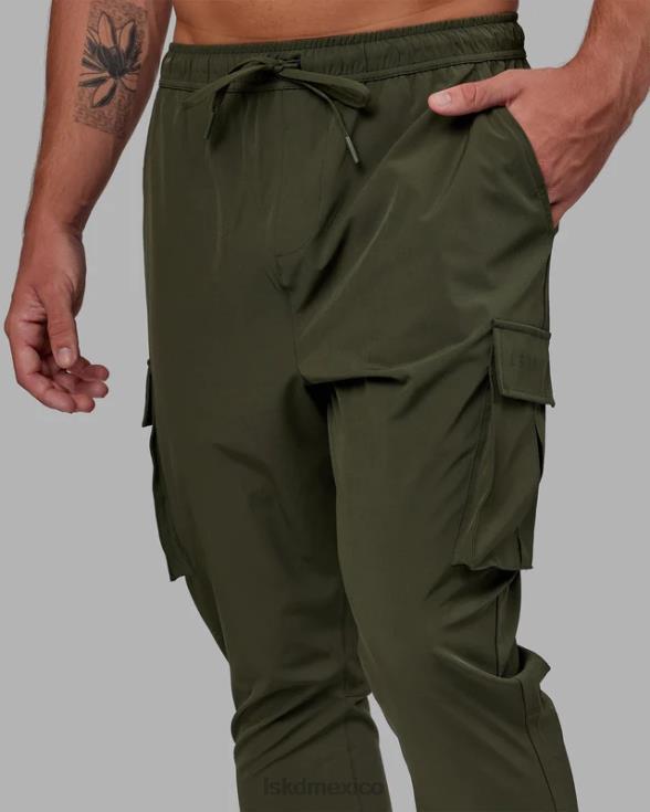 Joggers cargo de alto rendimiento Energy Stretch - Forest Night hombres LSKD VP42D1141 vestir