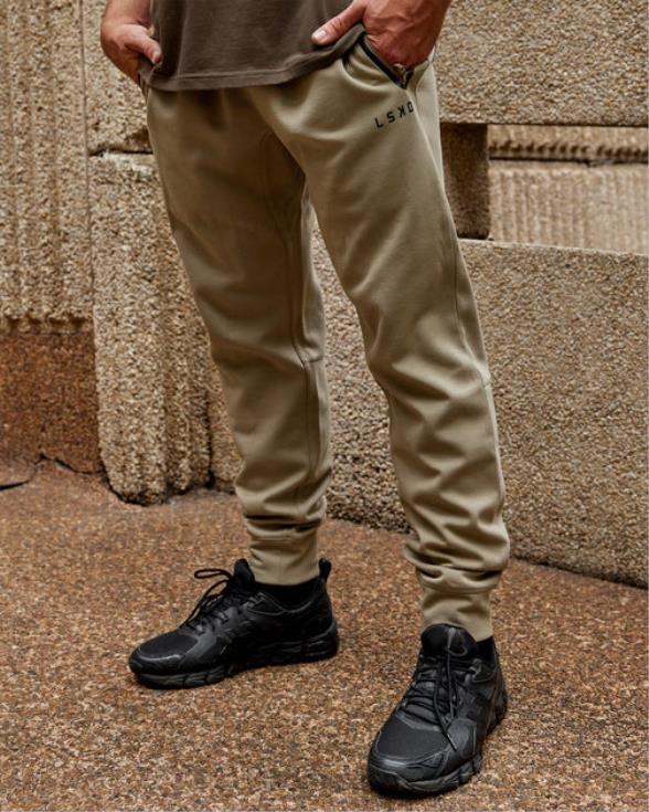 Joggers con cremallera de forro polar forjado de atleta - laurel oak hombres LSKD VP42D1144 vestir