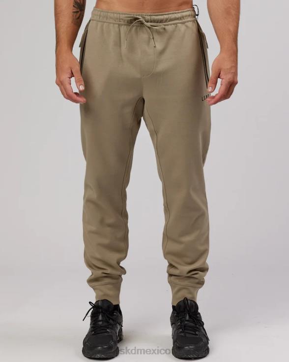 Joggers con cremallera de forro polar forjado de atleta - laurel oak hombres LSKD VP42D1144 vestir