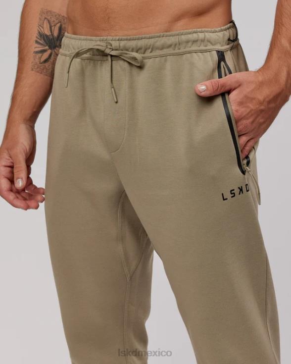 Joggers con cremallera de forro polar forjado de atleta - laurel oak hombres LSKD VP42D1144 vestir