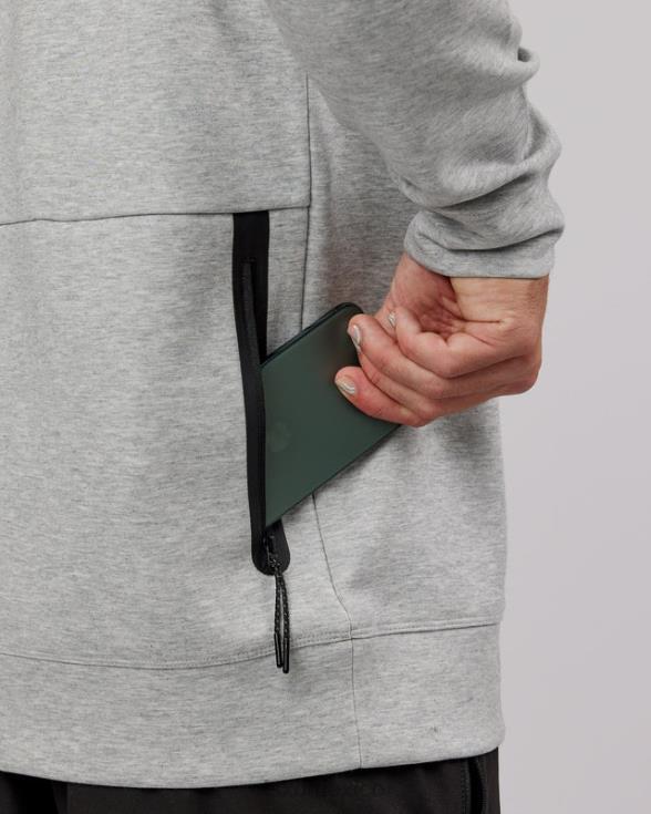 Jersey de forro polar forjado de atleta - lt grey marl hombres LSKD VP42D1034 vestir