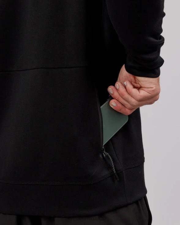 Jersey de lana forjada de atleta - negro hombres LSKD VP42D1028 vestir