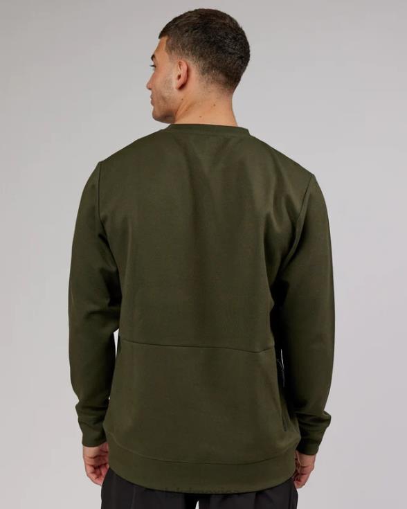 Jersey de lana forjada de atleta - noche del bosque hombres LSKD VP42D1032 vestir