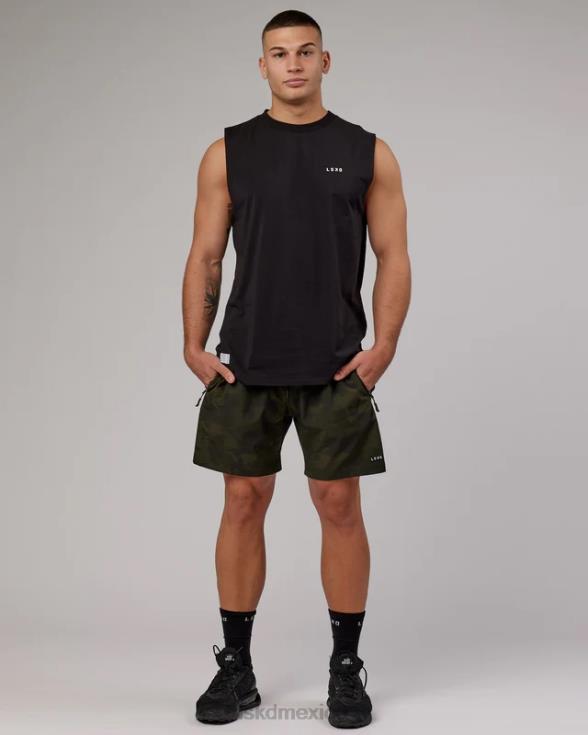 Camiseta de tirantes vs5 flxcotton oversize - negro hombres LSKD VP42D1012 vestir