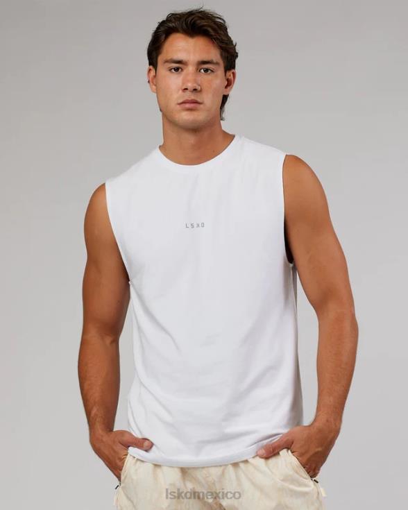 Camiseta sin mangas base flxcotton - blanco hombres LSKD VP42D996 vestir
