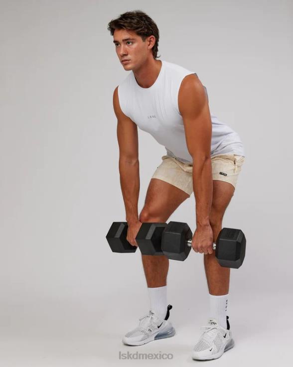 Camiseta sin mangas base flxcotton - blanco hombres LSKD VP42D996 vestir