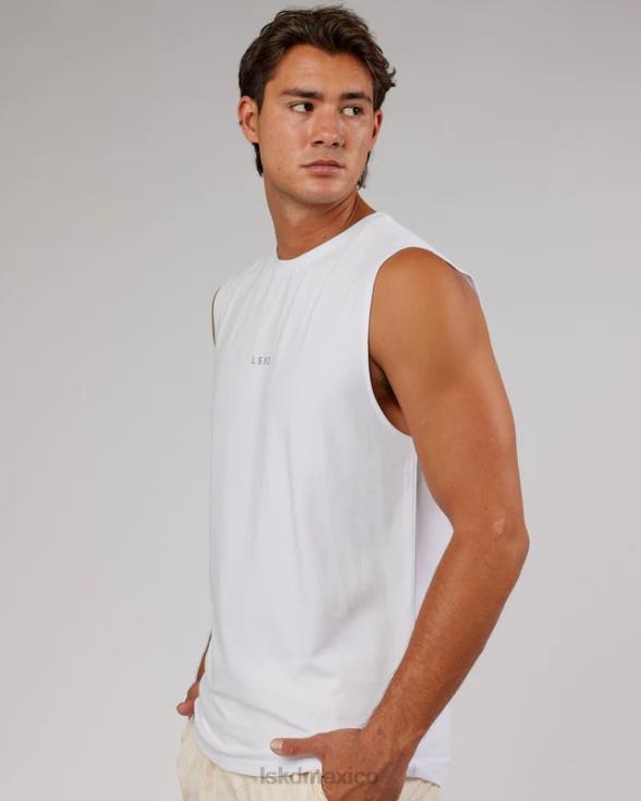 Camiseta sin mangas base flxcotton - blanco hombres LSKD VP42D996 vestir
