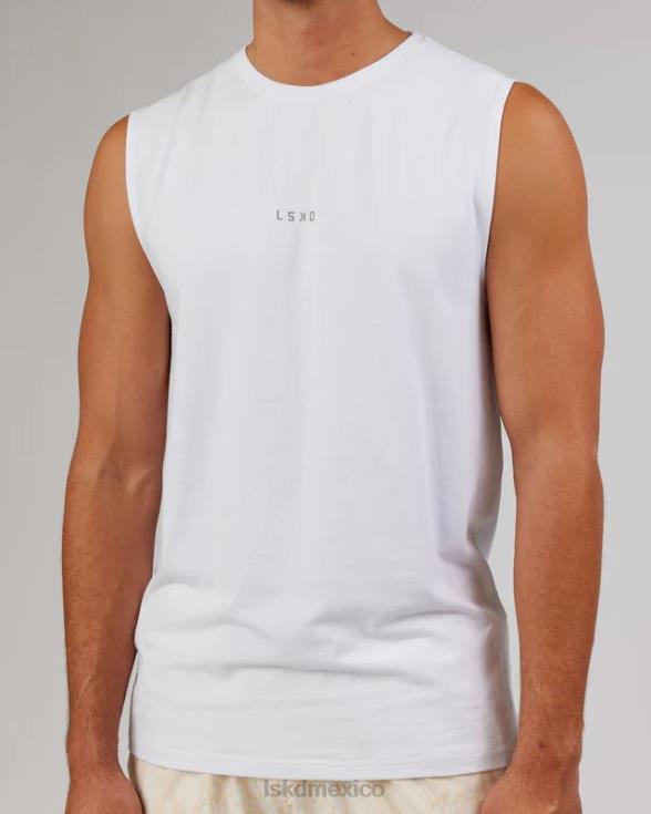 Camiseta sin mangas base flxcotton - blanco hombres LSKD VP42D996 vestir