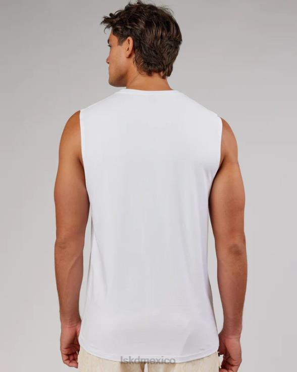 Camiseta sin mangas base flxcotton - blanco hombres LSKD VP42D996 vestir
