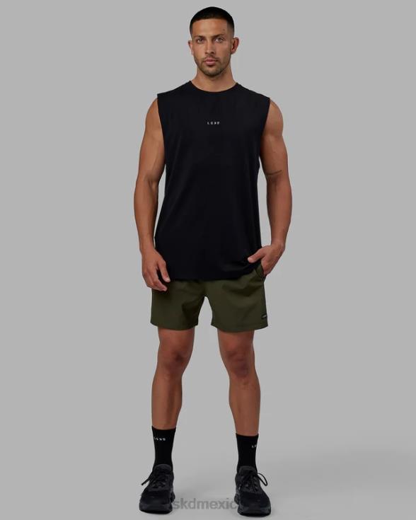 Camiseta sin mangas base flxcotton - negro hombres LSKD VP42D991 vestir