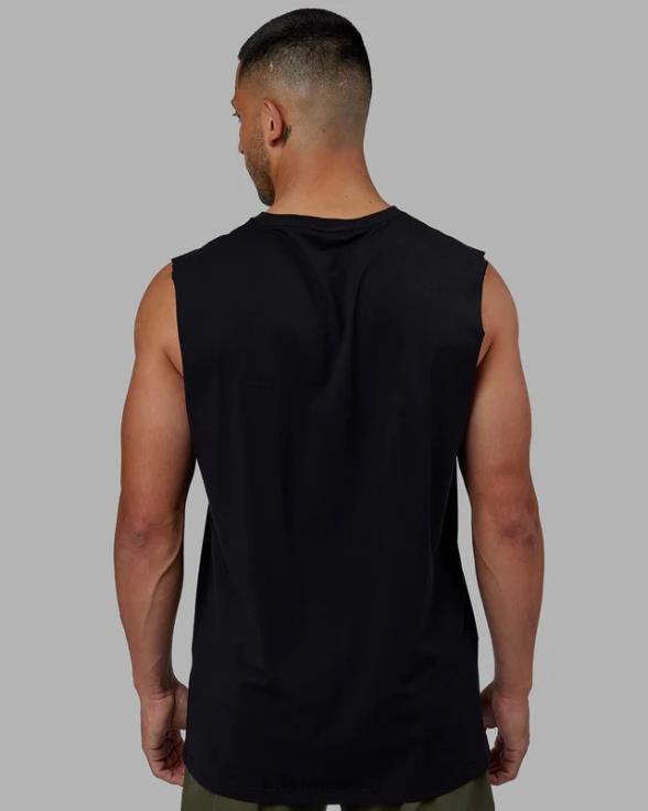 Camiseta sin mangas base flxcotton - negro hombres LSKD VP42D991 vestir