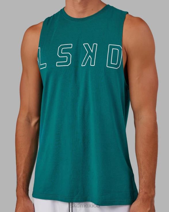 Camiseta sin mangas de entrenamiento Expand flxcotton - Deep Lake hombres LSKD VP42D1004 vestir