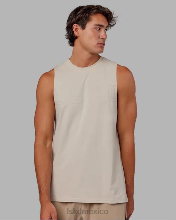 Camiseta sin mangas de entrenamiento Expand flxcotton - bone-bone hombres LSKD VP42D1020 vestir
