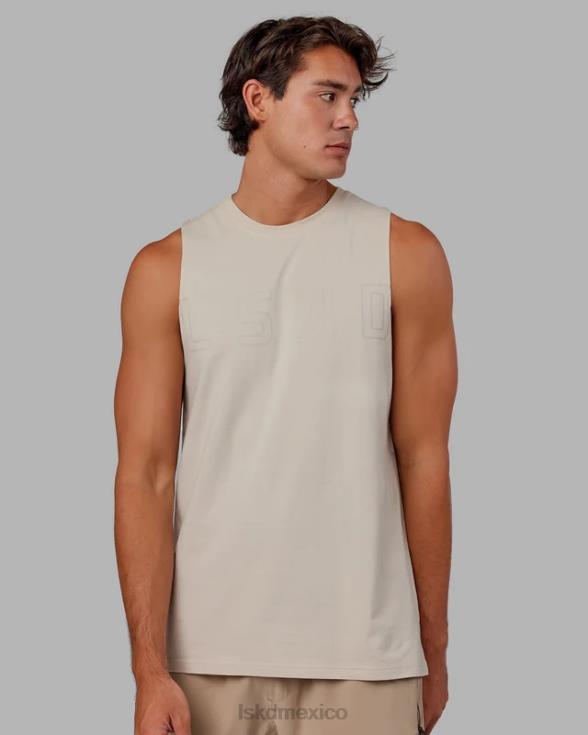 Camiseta sin mangas de entrenamiento Expand flxcotton - bone-bone hombres LSKD VP42D1020 vestir