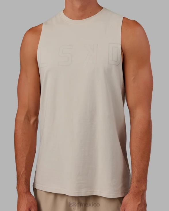 Camiseta sin mangas de entrenamiento Expand flxcotton - bone-bone hombres LSKD VP42D1020 vestir