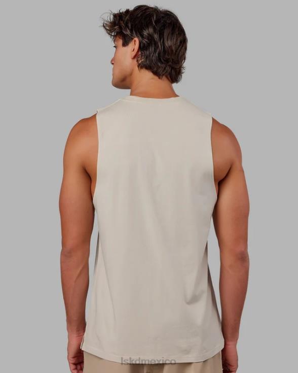 Camiseta sin mangas de entrenamiento Expand flxcotton - bone-bone hombres LSKD VP42D1020 vestir