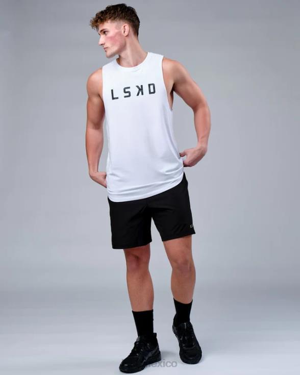 Camiseta sin mangas de entrenamiento rep flxcotton - camo blanco-negro hombres LSKD VP42D1022 vestir