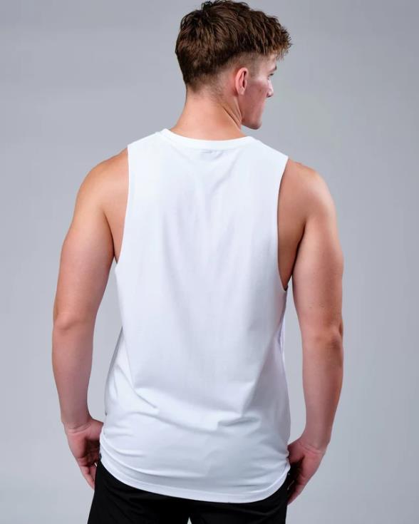 Camiseta sin mangas de entrenamiento rep flxcotton - camo blanco-negro hombres LSKD VP42D1022 vestir