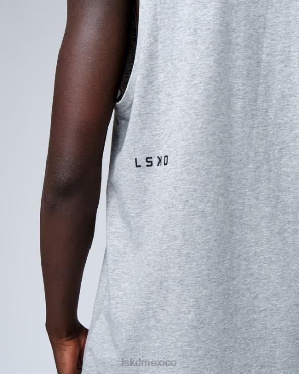 Camiseta sin mangas de entrenamiento rival flxcotton - lt grey marl hombres LSKD VP42D1011 vestir