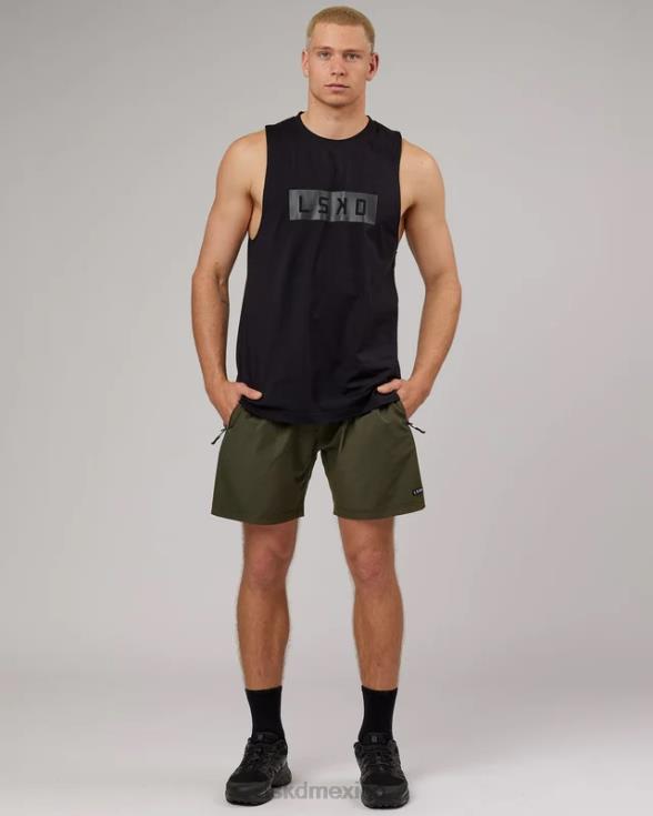 Camiseta sin mangas de rendimiento Strength Flxdry Training Fit - Negro hombres LSKD VP42D1002 vestir