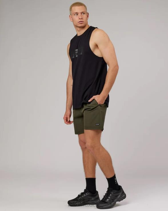 Camiseta sin mangas de rendimiento Strength Flxdry Training Fit - Negro hombres LSKD VP42D1002 vestir