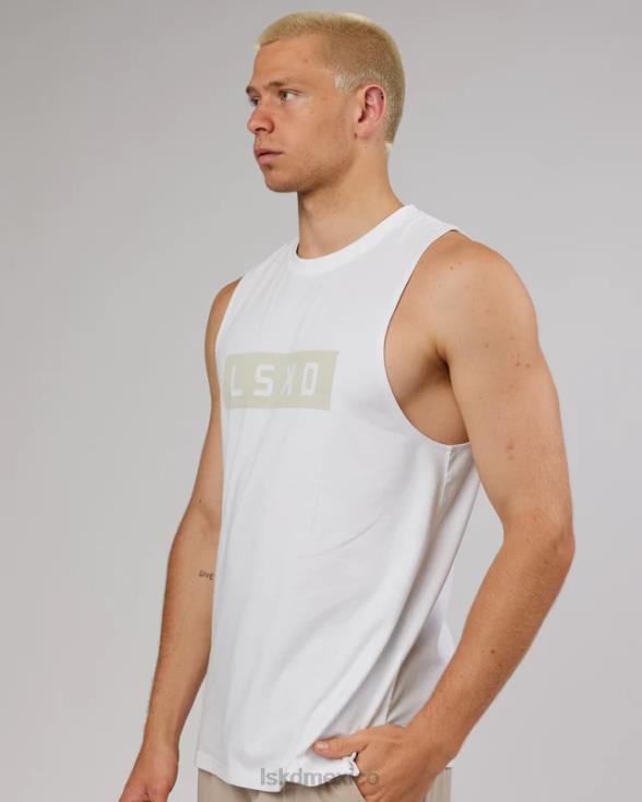 Camiseta sin mangas de rendimiento Strength Flxdry Training Fit - blanco-taupe hombres LSKD VP42D1025 vestir