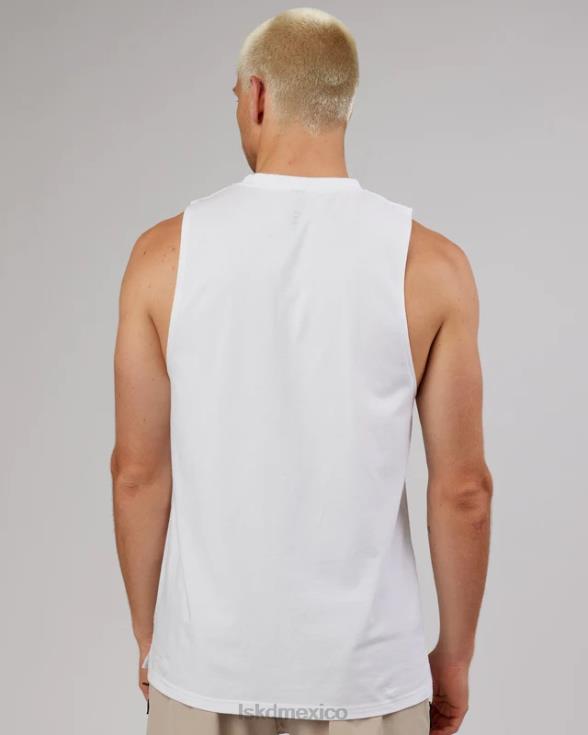 Camiseta sin mangas de rendimiento Strength Flxdry Training Fit - blanco-taupe hombres LSKD VP42D1025 vestir