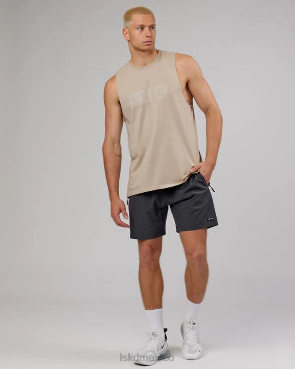 Camiseta sin mangas de rendimiento Strength Flxdry Training Fit - color topo hombres LSKD VP42D1027 vestir