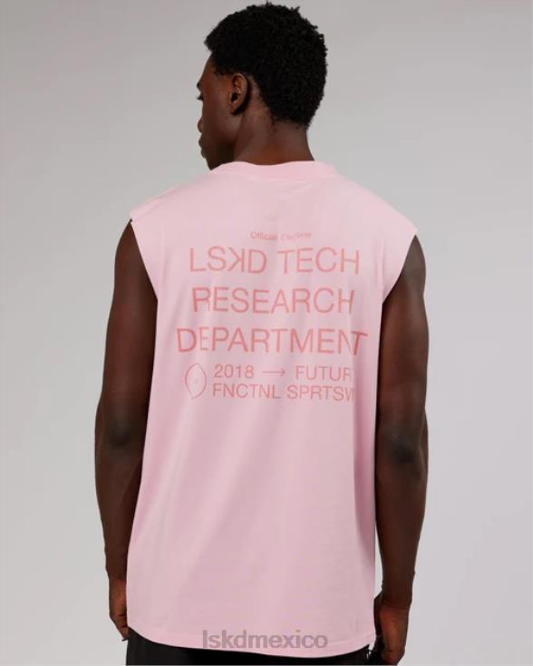 ltrd flxcotton tank oversize - malva blanqueado hombres LSKD VP42D1018 vestir