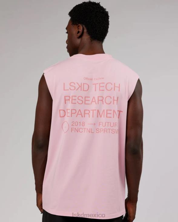 ltrd flxcotton tank oversize - malva blanqueado hombres LSKD VP42D1018 vestir