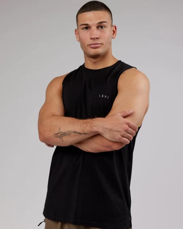 tanque pimaflx de lujo - negro hombres LSKD VP42D1010 vestir