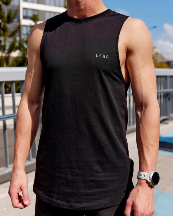 tanque pimaflx de lujo - negro hombres LSKD VP42D1010 vestir