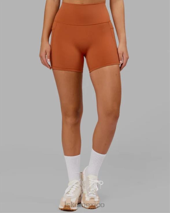 Fusion pantalón corto x-length - castaño rojizo mujer LSKD VP42D667 vestir