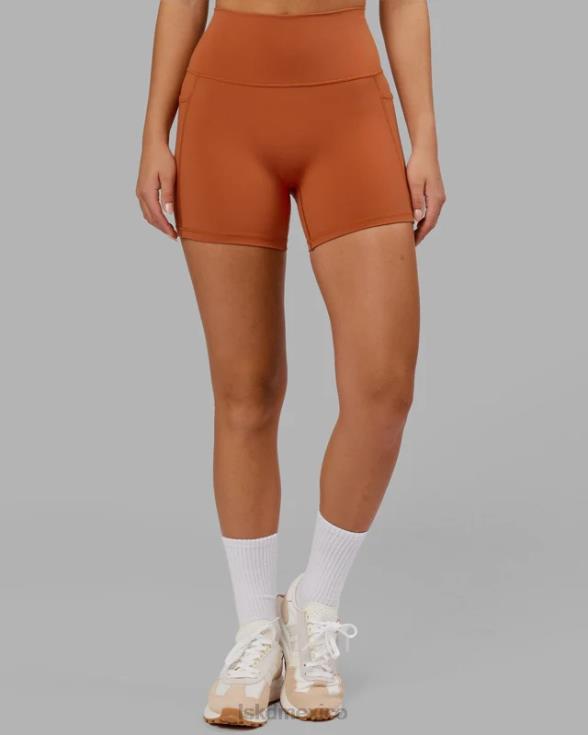 Fusion pantalón corto x-length - castaño rojizo mujer LSKD VP42D667 vestir