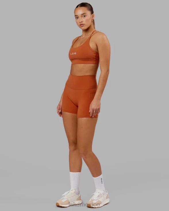 Fusion pantalón corto x-length - castaño rojizo mujer LSKD VP42D667 vestir