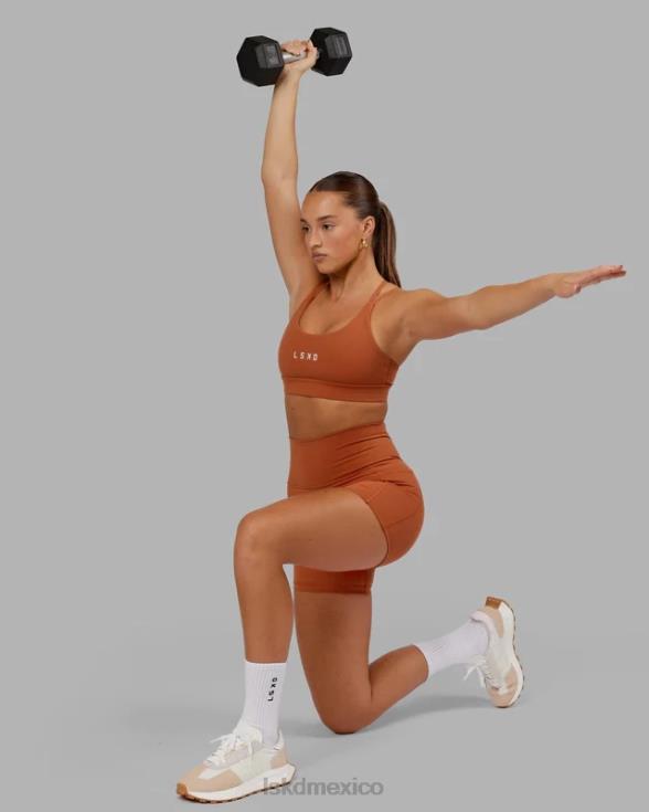 Fusion pantalón corto x-length - castaño rojizo mujer LSKD VP42D667 vestir