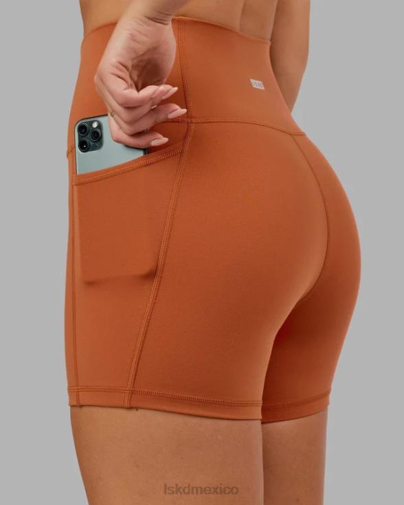 Fusion pantalón corto x-length - castaño rojizo mujer LSKD VP42D667 vestir