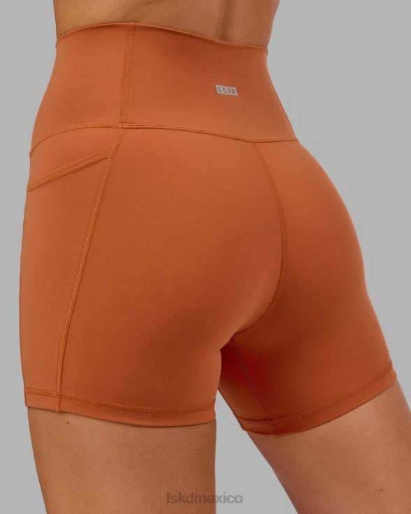 Fusion pantalón corto x-length - castaño rojizo mujer LSKD VP42D667 vestir