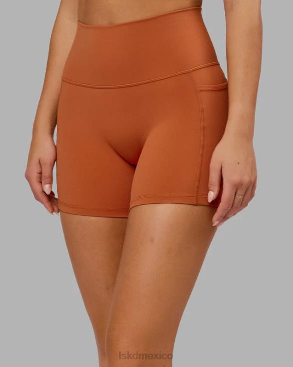 Fusion pantalón corto x-length - castaño rojizo mujer LSKD VP42D667 vestir